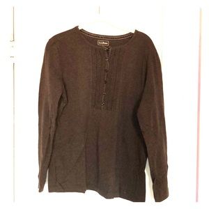 LL Bean Heathered Henley